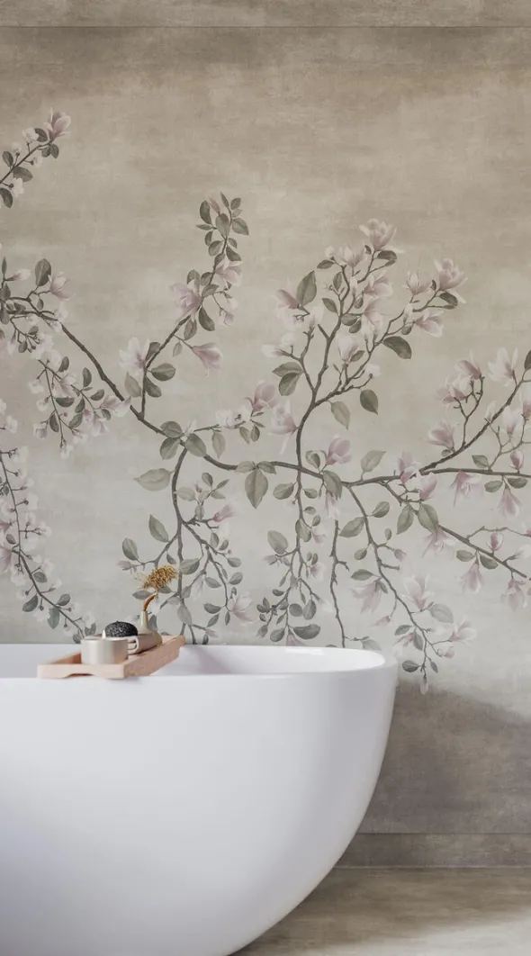 Aquarelle Magnolia Grey Våtromsvegg 2 m