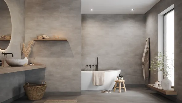 Aquarelle Raw Concrete Dark Grey Våtromsbelegg 2 m