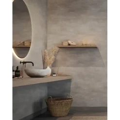 Aquarelle Raw Concrete Dark Grey Våtromsvegg 2 m