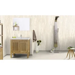 Aquarelle Travertine White Våtromsvegg 2 m