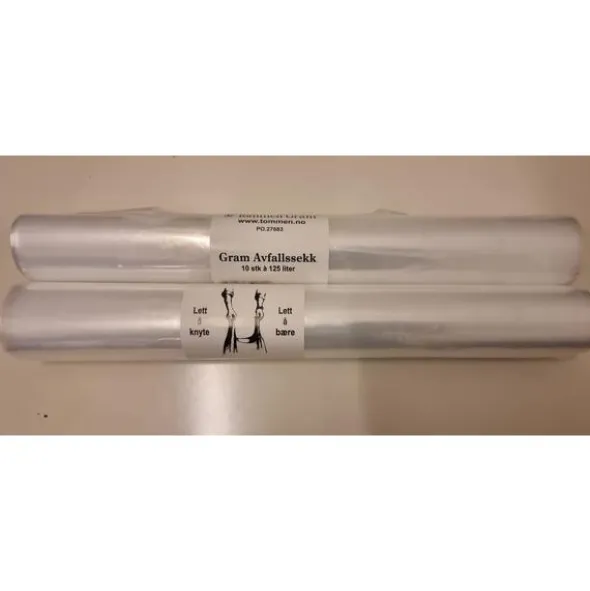 Avfallssekk M/Knyting - 125 l