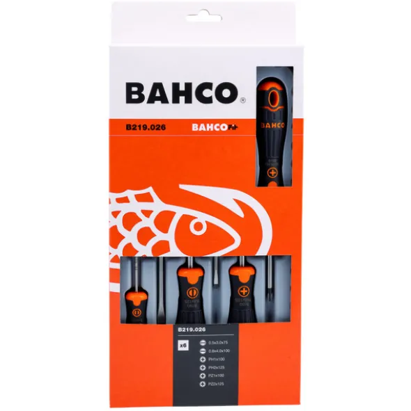 Bahco Skrutrekkersett 6 deler