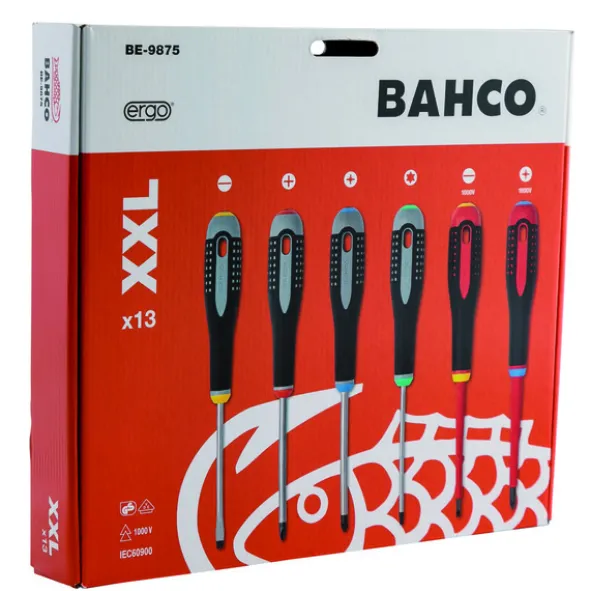 Bahco Skrutrekkersett Ergonomisk - 13 deler