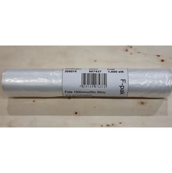 Dekkfolie 30MY - 1,5 x 25 m