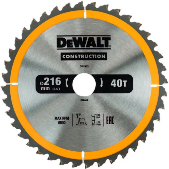 DeWalt Sagblad DT1953 ø216 mm