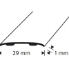 D-profile Overgangslist 30mm 1m Ek