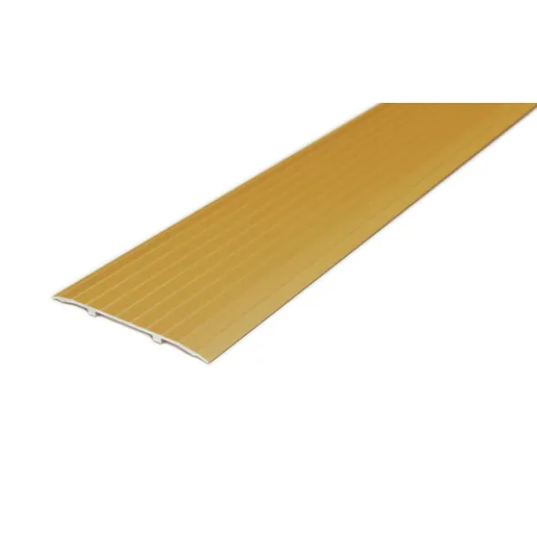 D-profile Skjøtelist 100mm Gull Uboret 2m