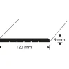 D-profile Terskel 120X9mm Eik 2m