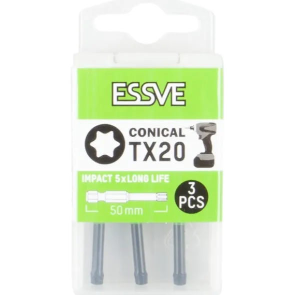 Essve Bits Impact Koniske TX20 - 50mm