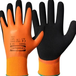 Granberg Monteringshanske Lateks - Orange/Sort 10