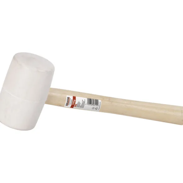 Gummihammer Med Treskaft - Hvit 450 gr