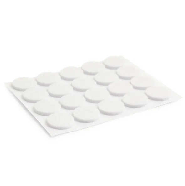 Habo Gulvbeskyttelse Filt 106 - Ø17 mm Hvit
