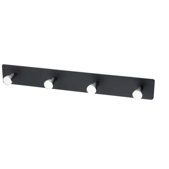 Habo Knaggrekke 13684 - Sort Krom