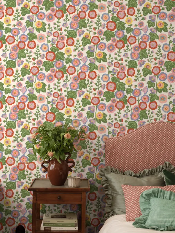 Happy Hollyhocks 9171