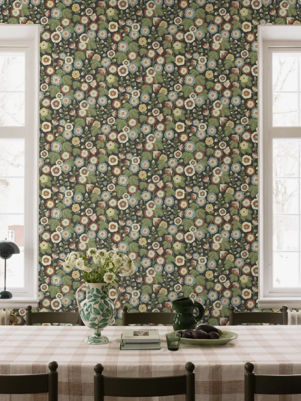 Happy Hollyhocks 9173