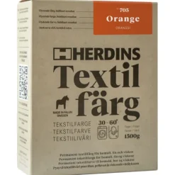 Herdins Textile Colour Natural Fibre Tekstilfarge 285gr 705 Orange