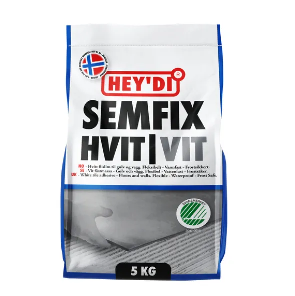 Heydi Semfix Flis Lim Hvit 5 kg