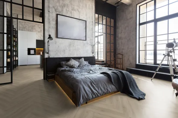 Isocore Herringbone Almond Klikkvinyl