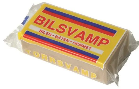 Krefting Bil Vaskesvamp Gul 17,5 x 8,5 mm
