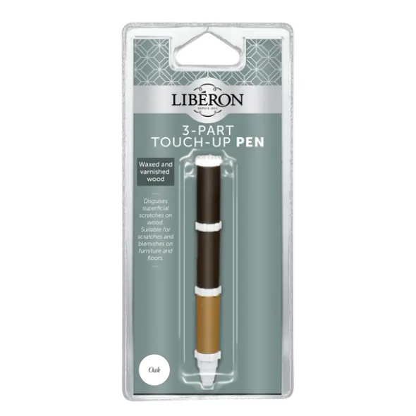 Liberon Retusjeringsfiltpenn Multi 3 i 1 - Eik