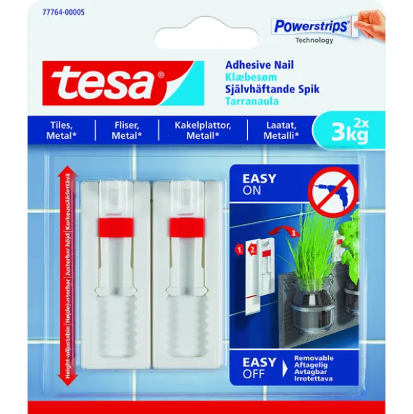 Limspiker Til Fliser Justerbar 2 stk - 3 kg