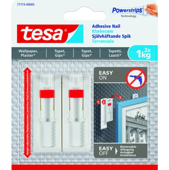 Limspiker Til Tapet Justerbar 2 stk - 1 kg