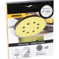 Mirka Sliperondell Gul 125mm P40