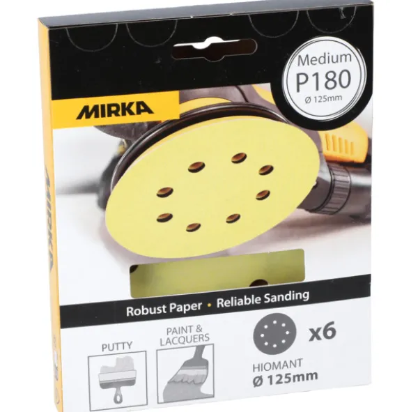Mirka Sliperondell Gul 125mm P40