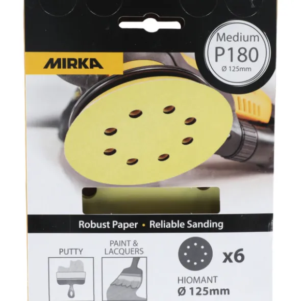 Mirka Sliperondell Gul 125mm P40