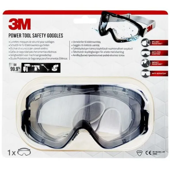 3M Vernebriller 2890SC Tettsittende Klar