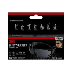 3M Vernebrille Securefit Mørk - 200GC2