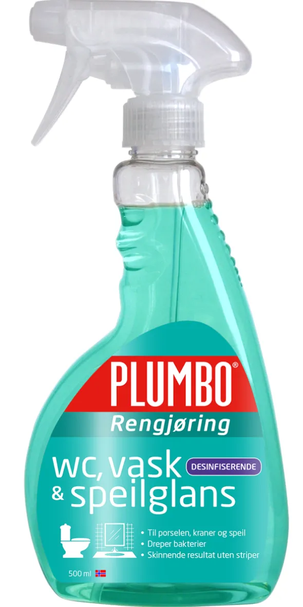 Plumbo WC- Vask og Speilglans Clean 500 ml