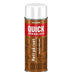 Quick Bengalack Rett På Rust Spray Hvit Blank 400ml