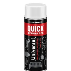 Quick Bengalack Spray Hvit Silkematt 400ml