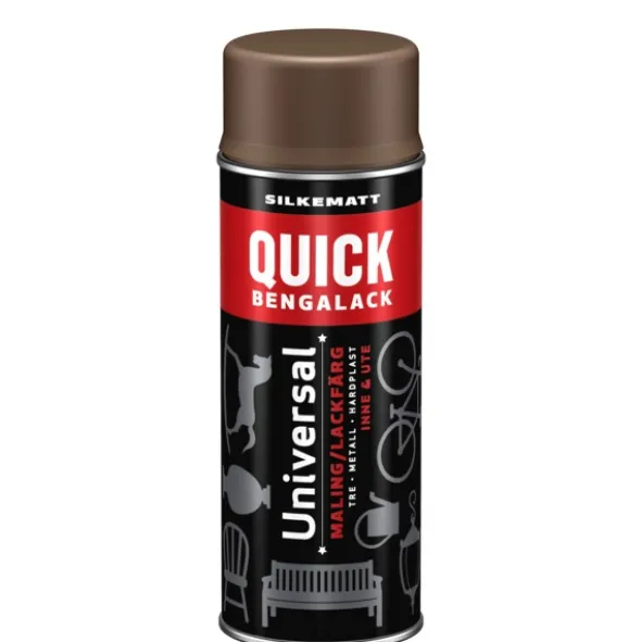 Quick Bengalack Spray Skinn Silkematt 400ml