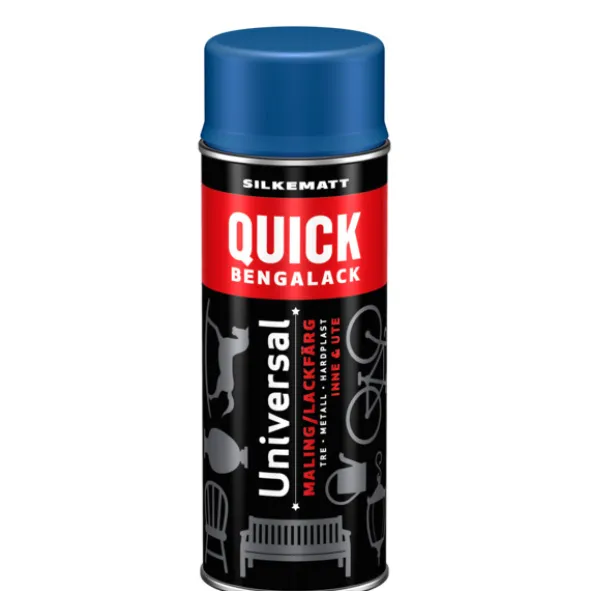 Quick Bengalack Spray Sløret Safir Silkematt 400ml