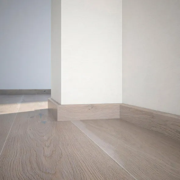 Saga Fotlist Glatt Eik Grå 16x60x220mm