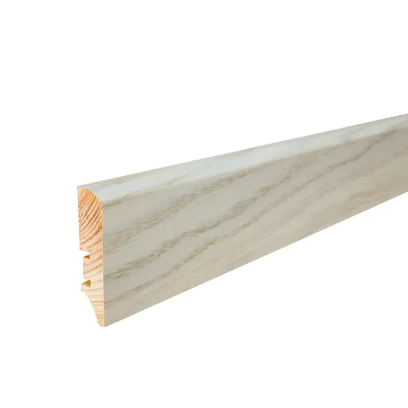 Saga Fotlist Glatt Eik Grå 16x60x220mm