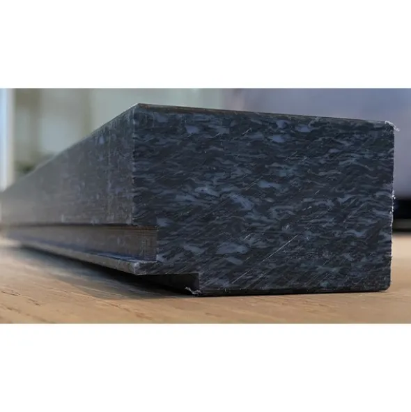 Saga Hardwood Slagkloss Hardplast - 3,8X6X35cm
