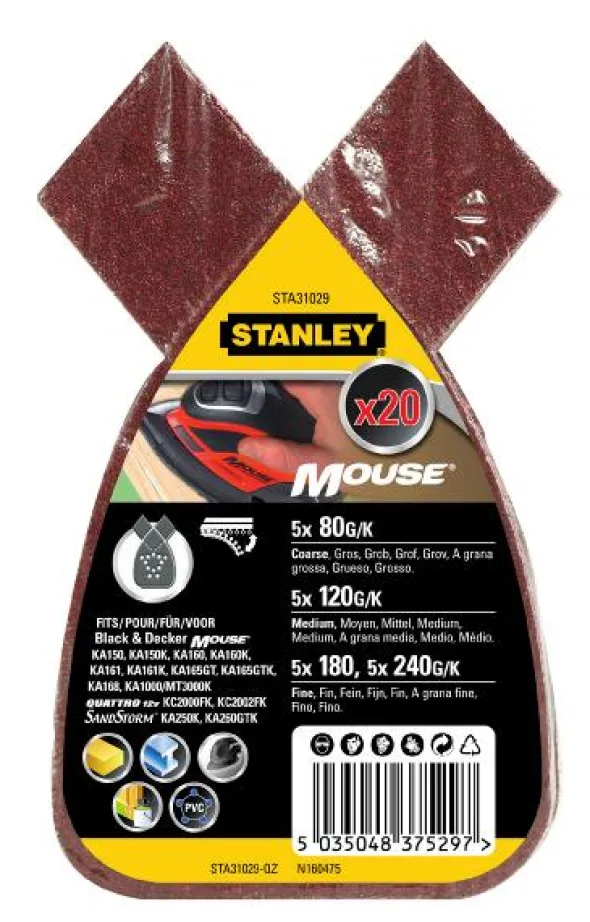 Stanley Slipepapir Mouse Assortert