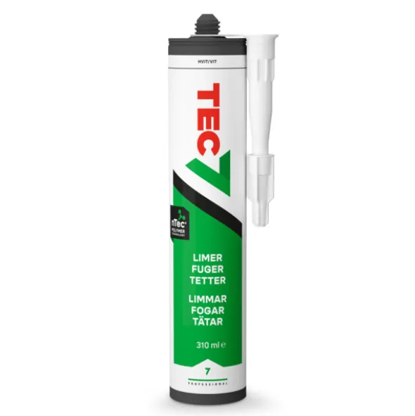 Tec7 Lim / Tett / Fugemasse Hvit 310 ml