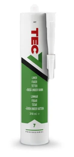 Tec7 Lim / Tett / Fugemasse Hvit 310 ml