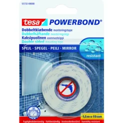 Tesa Dobbelsidigtape Innvendig 19 mm x 1,5 m