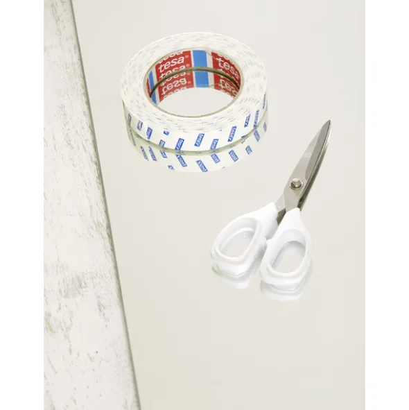 Tesa Dobbelsidigtape Speil Hvit 19 mm x 5 m