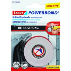 Tesa Dobbelsidigtape Ultra Strong 19 mm x 1,5 m