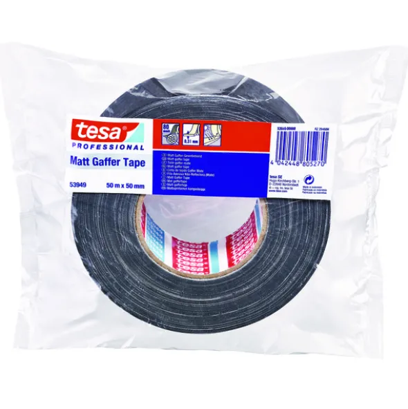 Tesa Duct Tape Matt Sort 50mX50mm