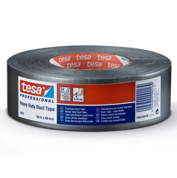 Tesa Duct tape Sølv 48 mm x 50 m