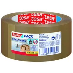 Tesa Embalasjetape Brun PVC 50 mm x 66 m