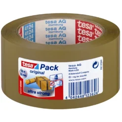 Tesa Embalasjetape Brun PVC 50 mm x 66 m