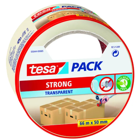 Tesa Embalasjetape Klar 50 mm x 66 m